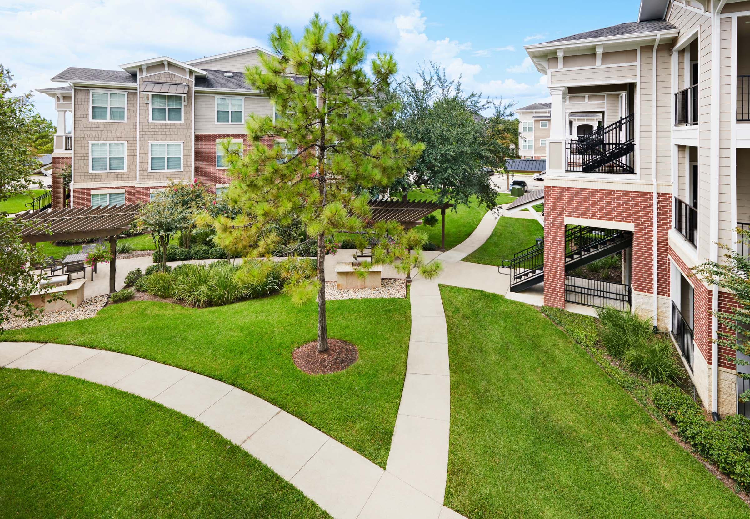 Courtyard with Green Space