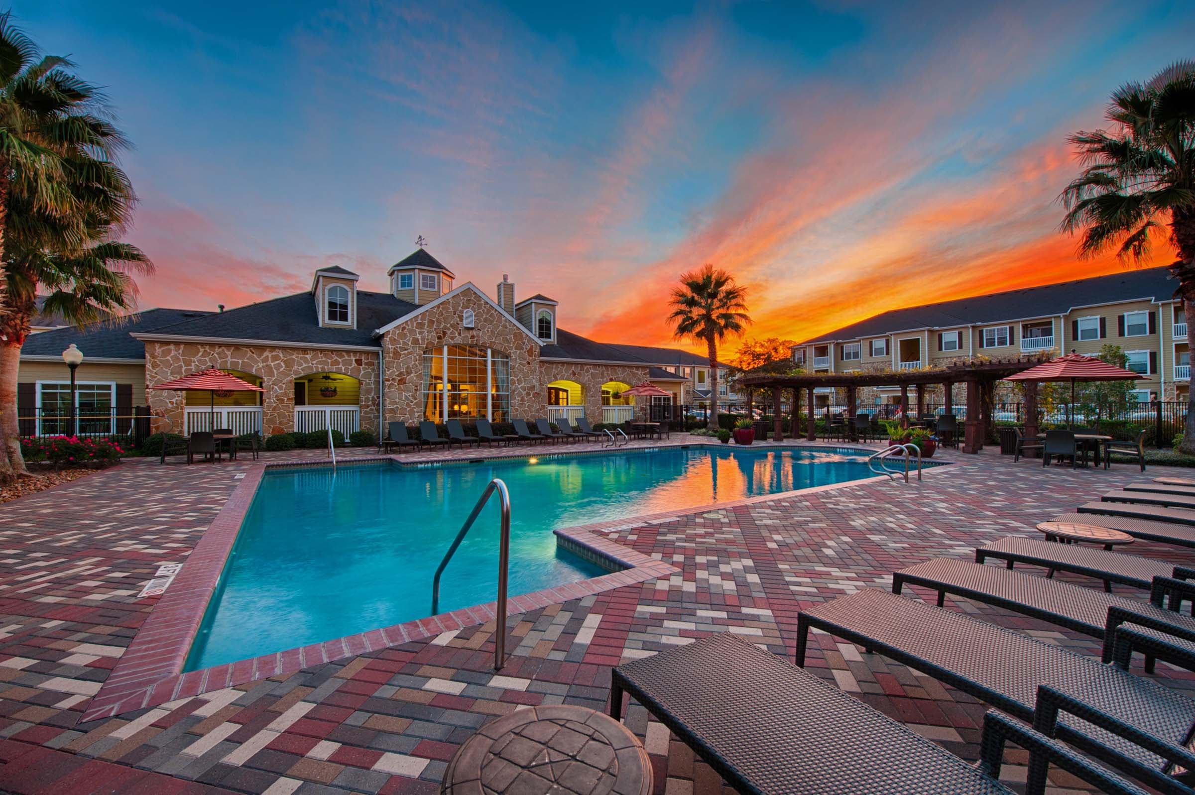 Enjoy the Sunset at Our Resort-Style Pool