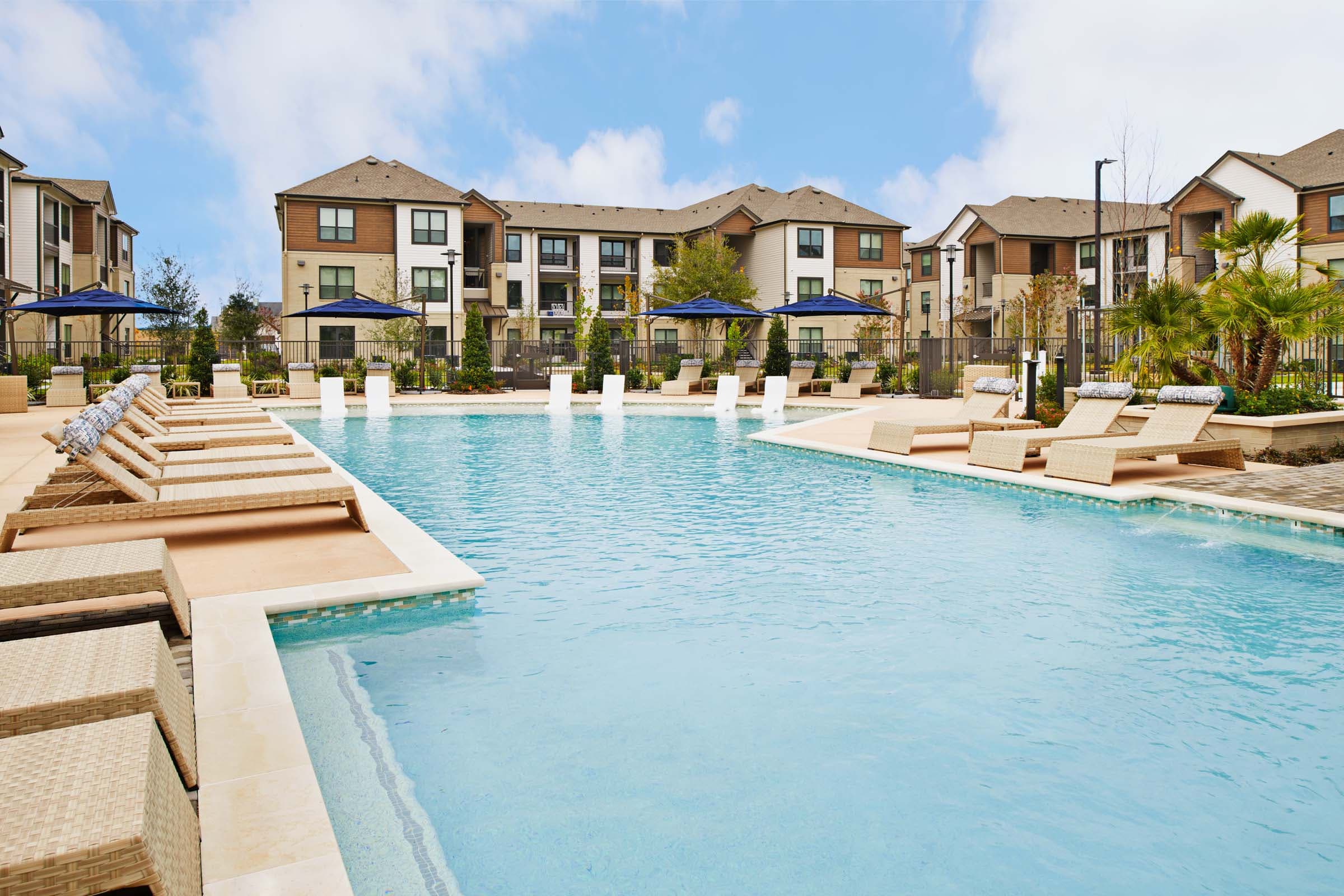 Resort-Style Pool with Lounge Seating