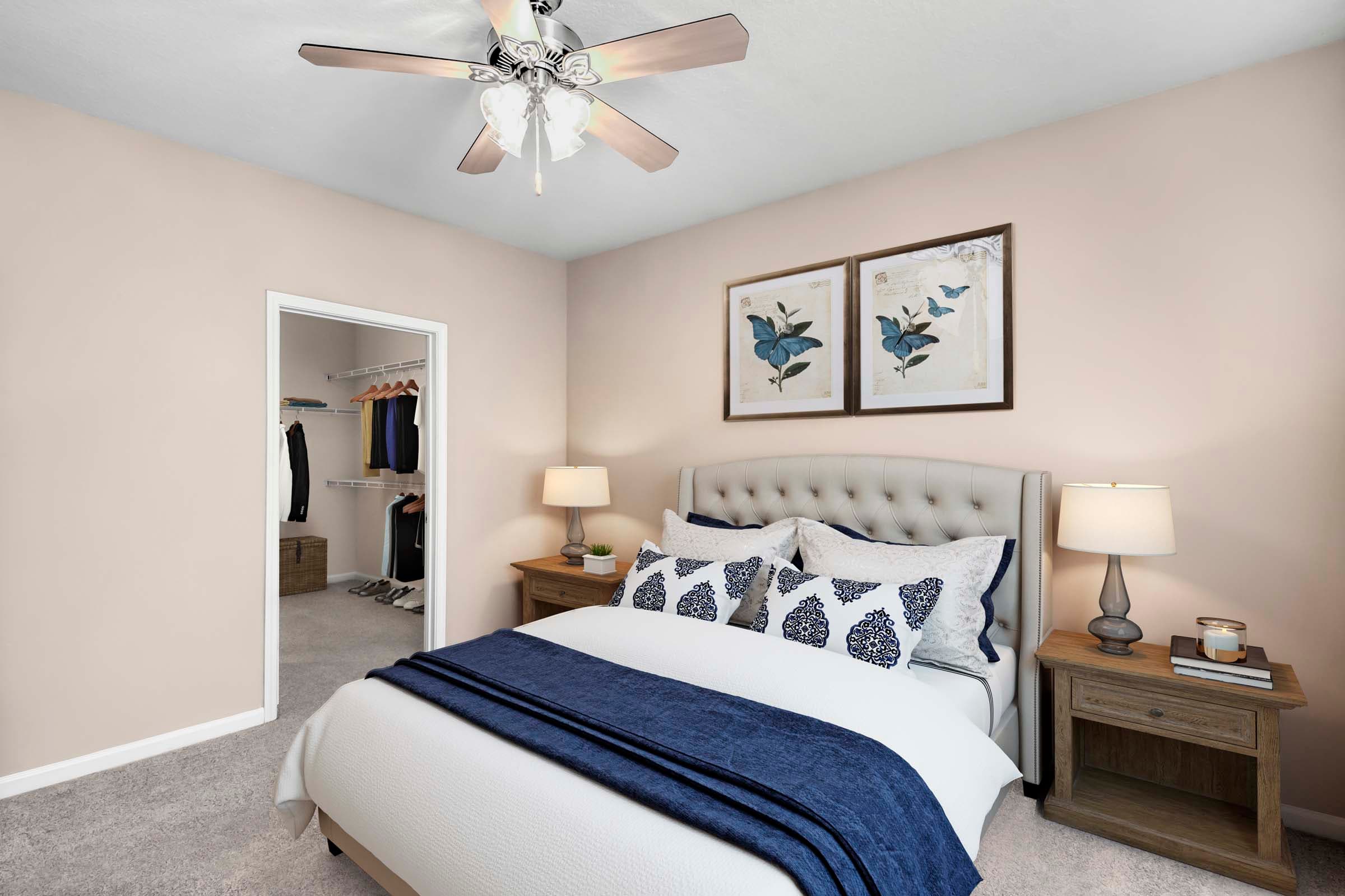 Bedroom with Large Walk-In Closet