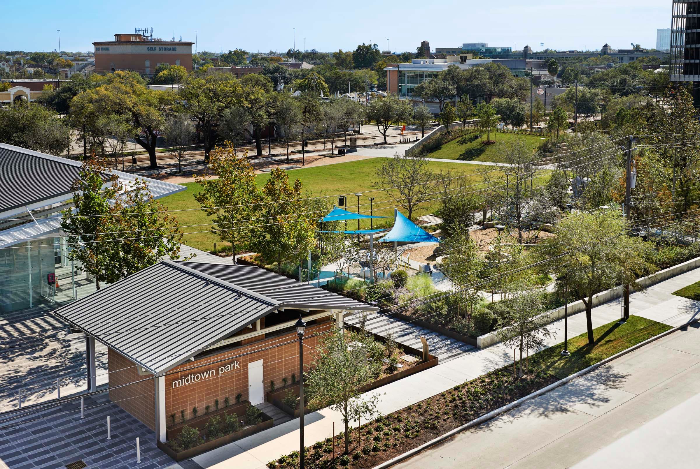 Next to Midtown Park