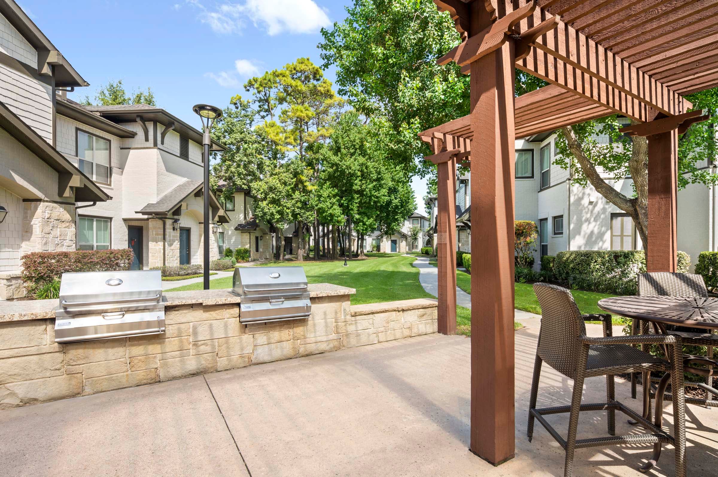 Outdoor grilling station