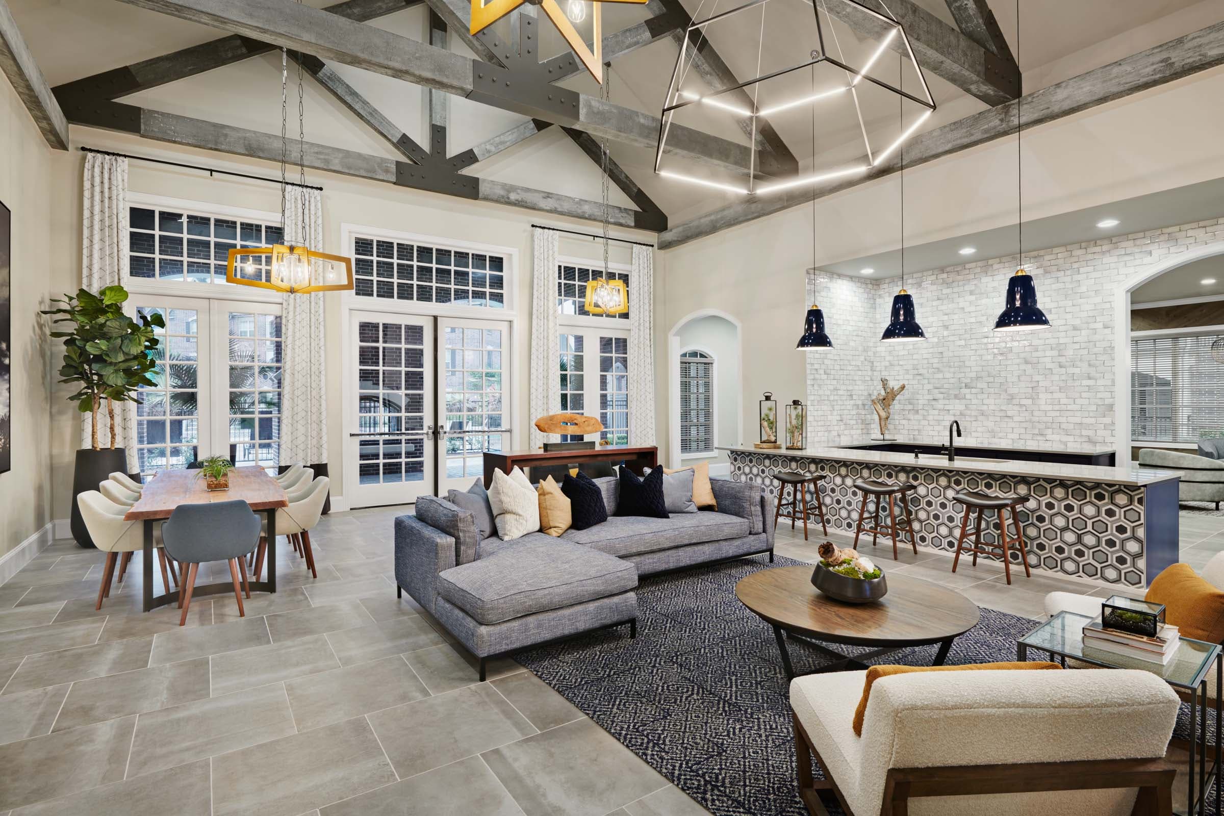 Resident Clubhouse with Dining Table