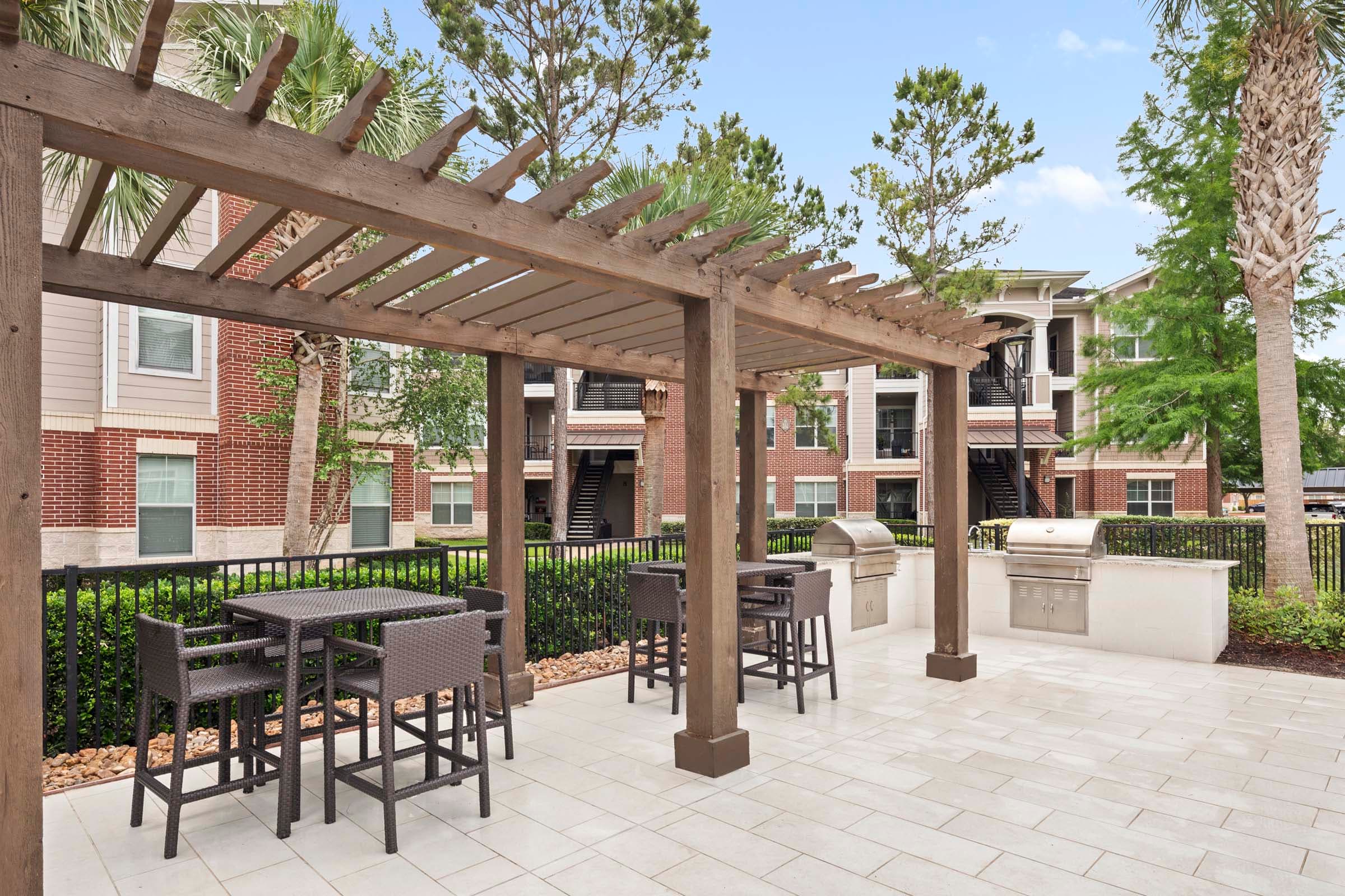 Poolside Outdoor Grilling Area