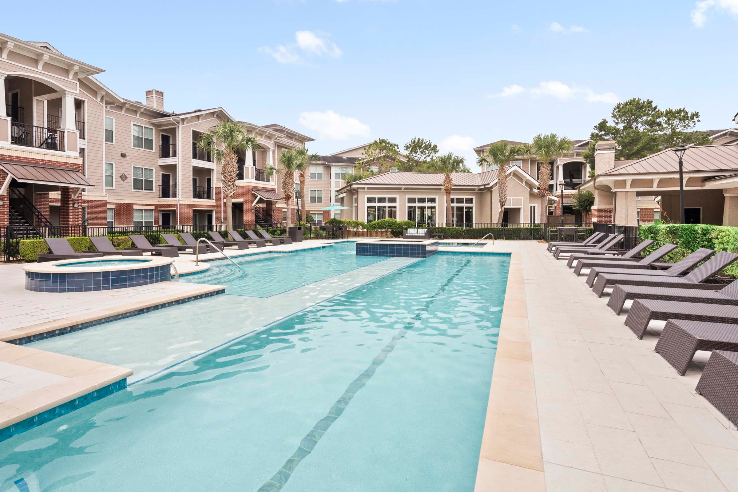 Resort-Style Pool with Tanning Ledge