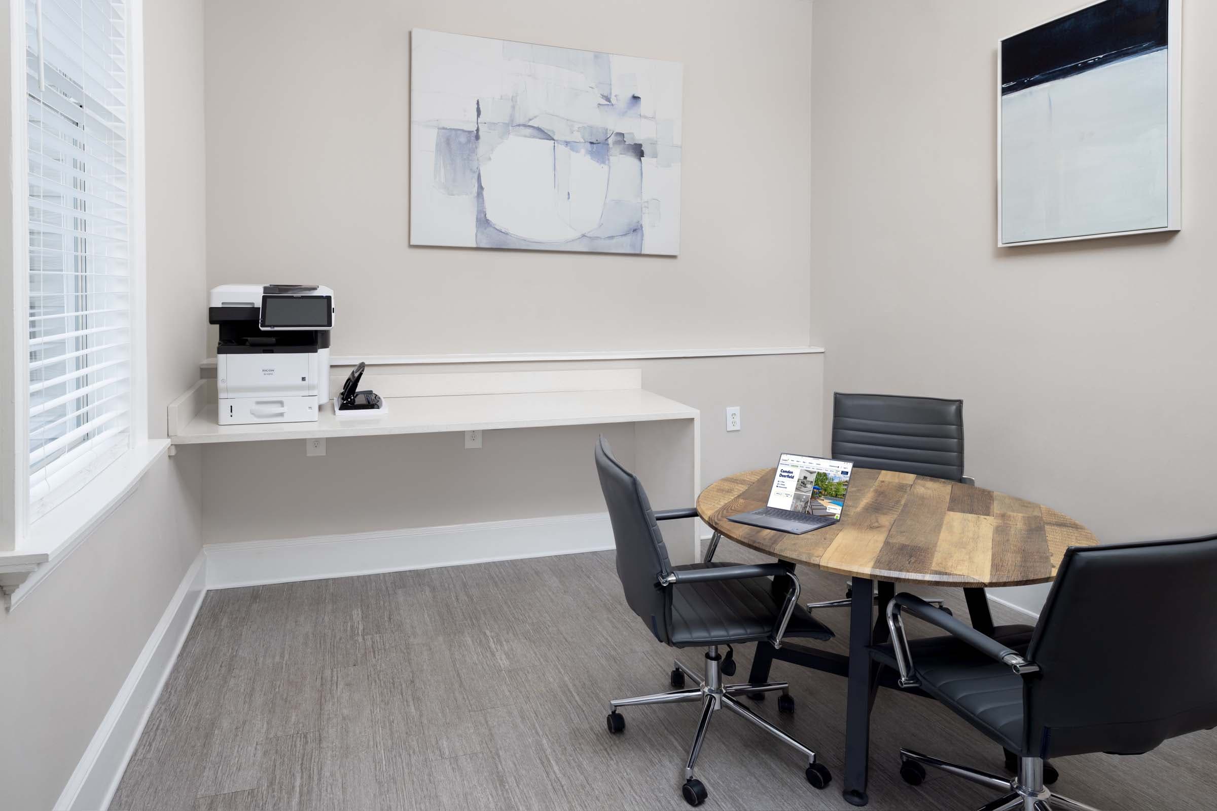 Community Workspace with Cloud Printer and WiFi