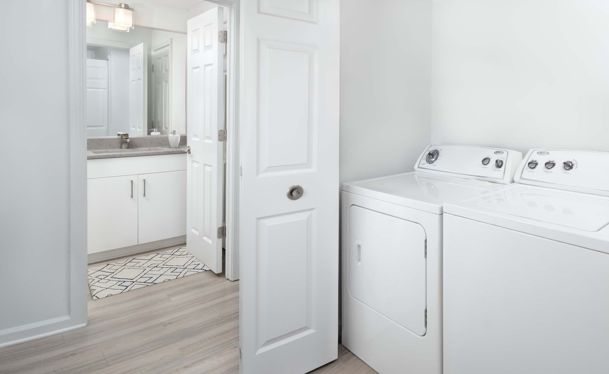 Full-Size Washer and Dryer in Every Apartment Home