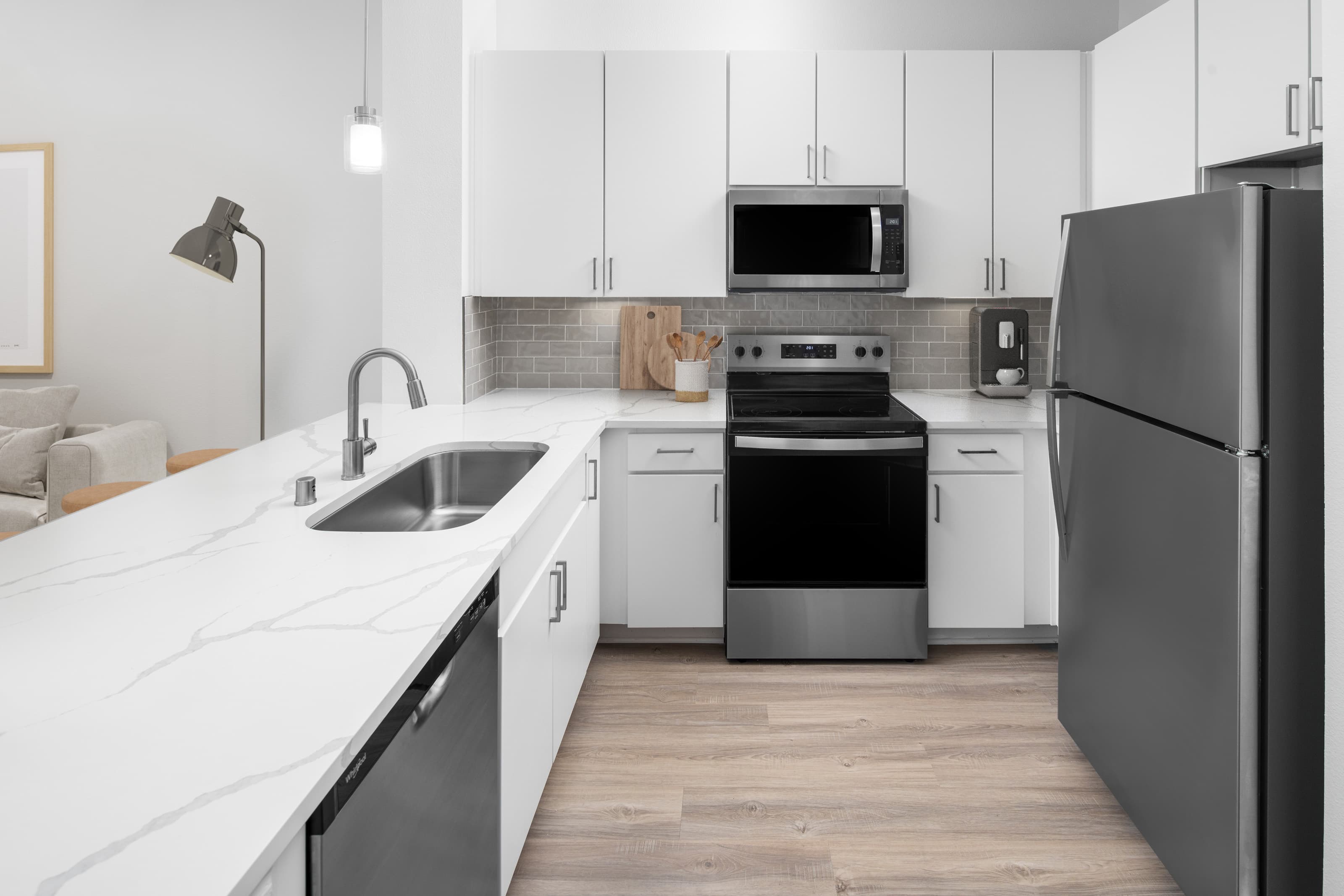 Kitchen with Stainless Steel Appliances