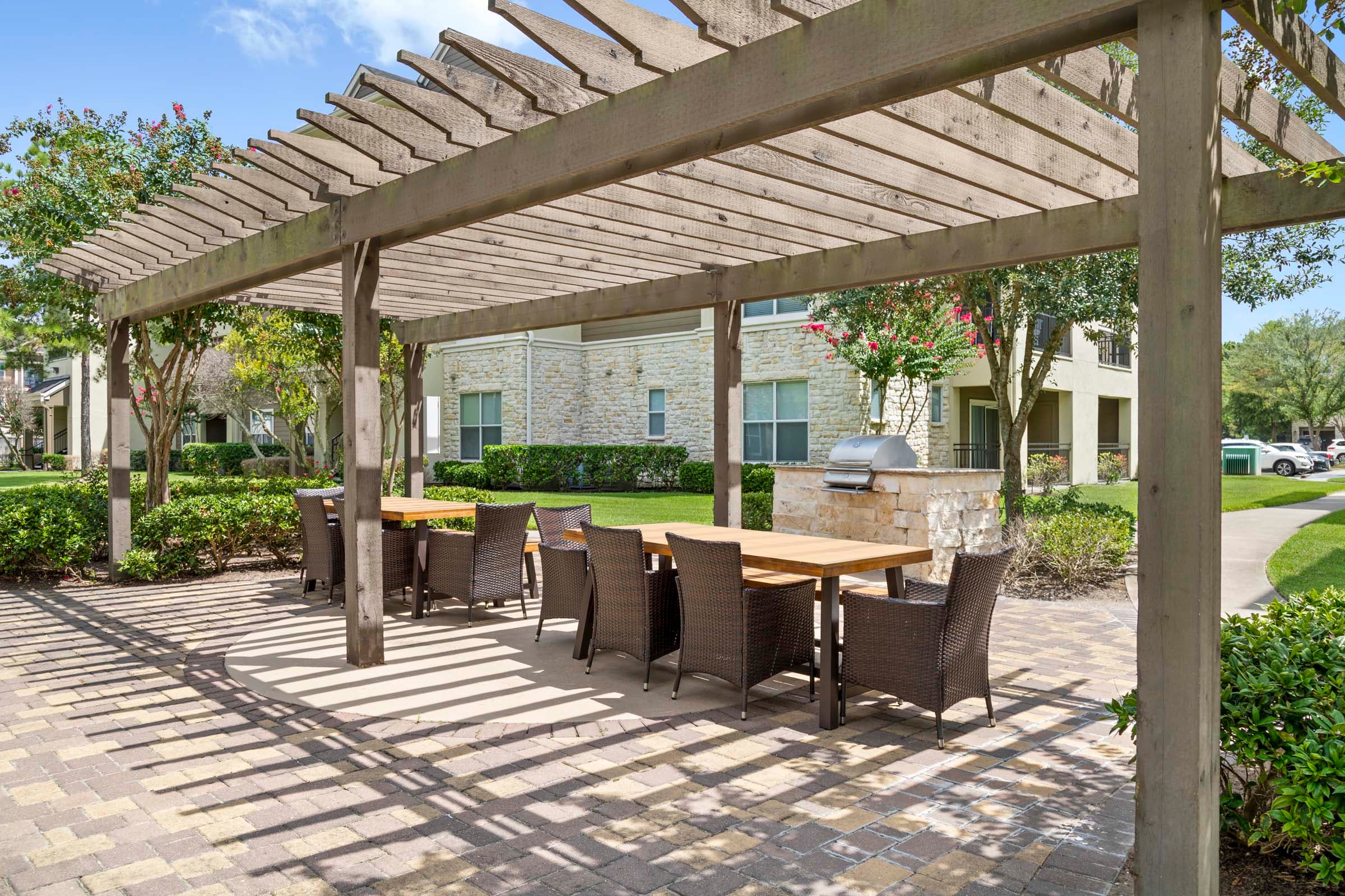 Outdoor Seating with Grills