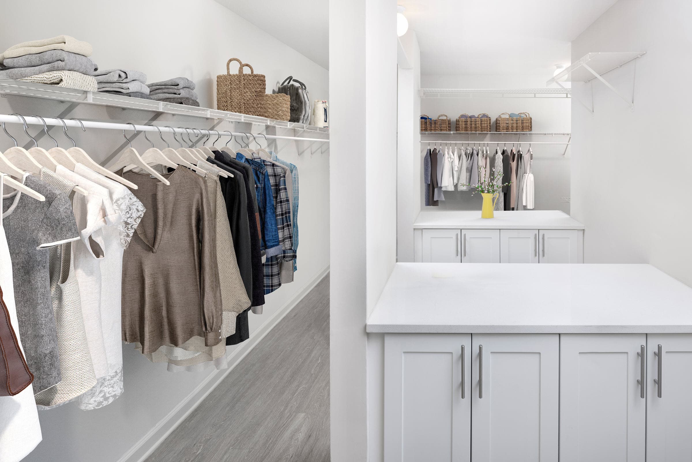 Expansive Walk-In Townhome Closet