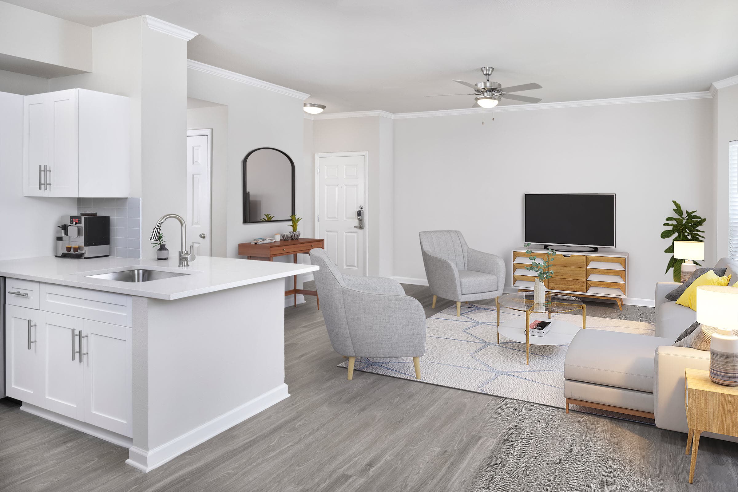 Hardwood-Style Flooring Throughout